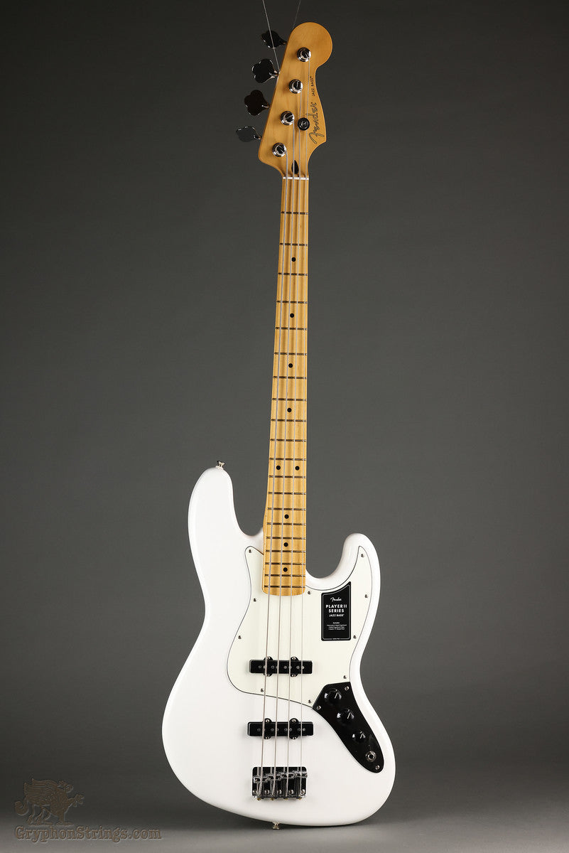 Fender Jazz Bass 本体 ホワイト メイプル指板 Fender Player II Jazz Bass®, Maple Fingerboard, Polar White - New
