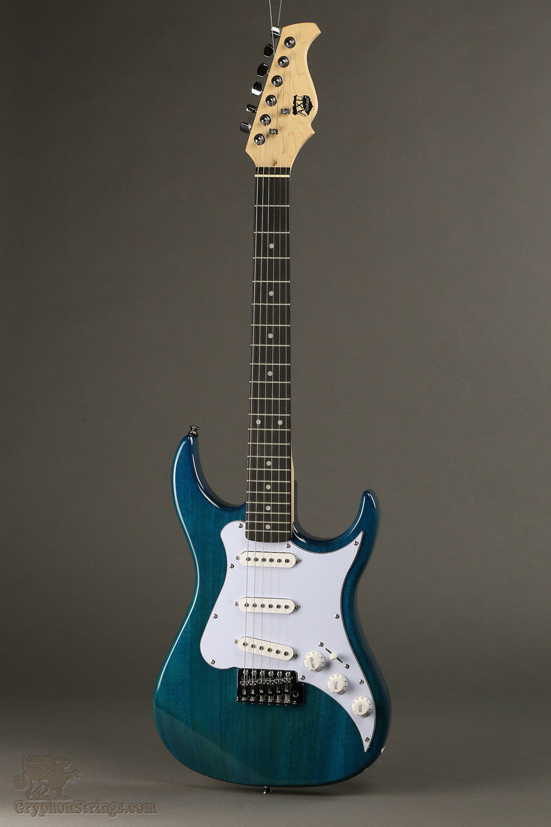 AXL Headliner Double Cutaway 3/4 Size Electric Guitar, Blue New