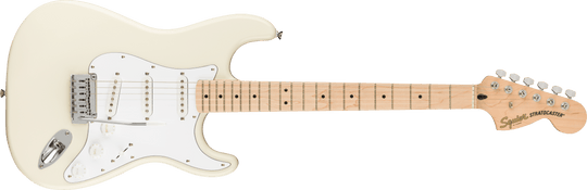 Squier Affinity Series™ Stratocaster®, Maple Fingerboard, White Pickguard, Olympic White - New