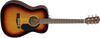Fender CC-60S Concert, Walnut Fingerboard, 3-Color Sunburst - New