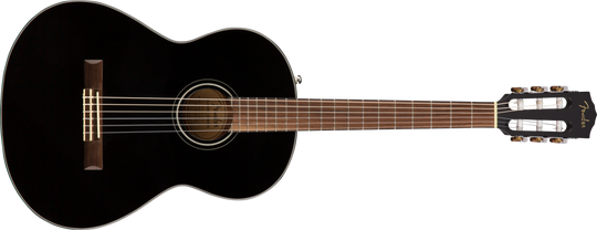 Fender CN-60S Nylon, Walnut Fingerboard, Black - New