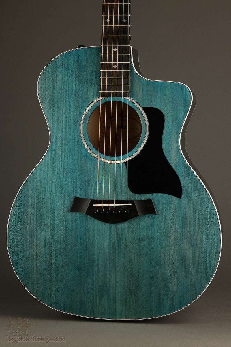 2023 Taylor 214ce DLX Transparent Blue LTD Acoustic Electric