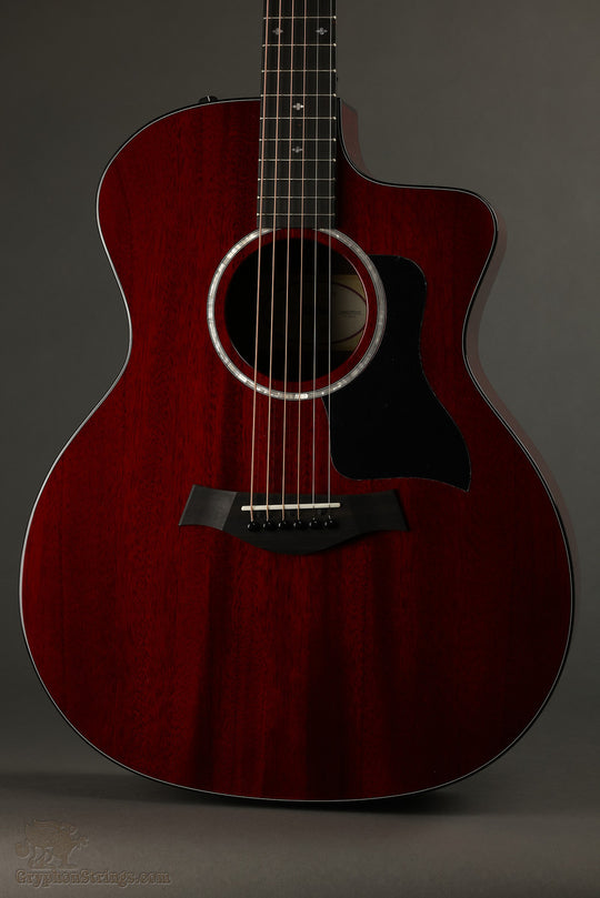 Taylor Guitars 224ce DLX LTD Transparent Red Acoustic Electric Guitar New