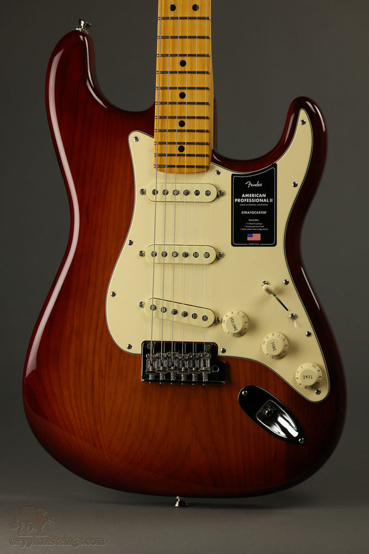 Fender American Professional II Stratocaster®, Maple Fingerboard, Sienna Sunburst