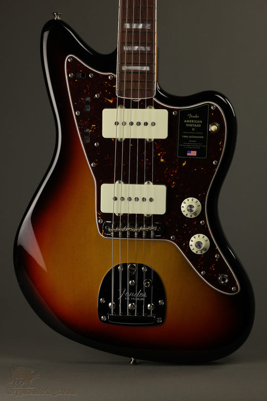 Fender American Vintage II 1966 Jazzmaster®, Rosewood Fingerboard, 3-Color Sunburst - New