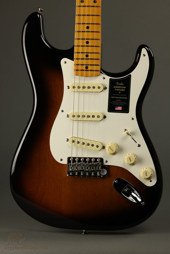 Fender American Vintage II 1957 Stratocaster®, Maple Fingerboard, 2-Color Sunburst - New
