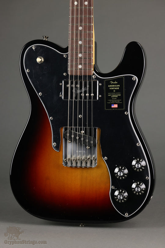 Fender American Vintage II 1977 Telecaster® Custom, Rosewood Fingerboard, 3-Color Sunburst - New