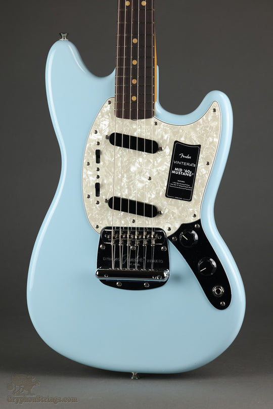 Fender Vintera® III Mid '60s Mustang®, Rosewood Fingerboard, Sonic Blue - New
