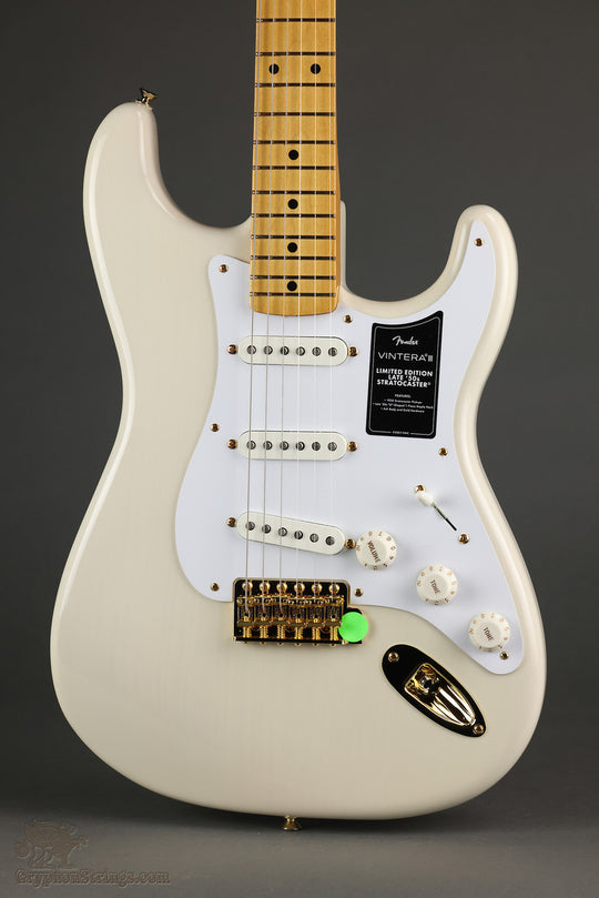 Fender Limited Edition Vintera® III Late '50s Stratocaster®, Maple Fingerboard, White Blonde - New