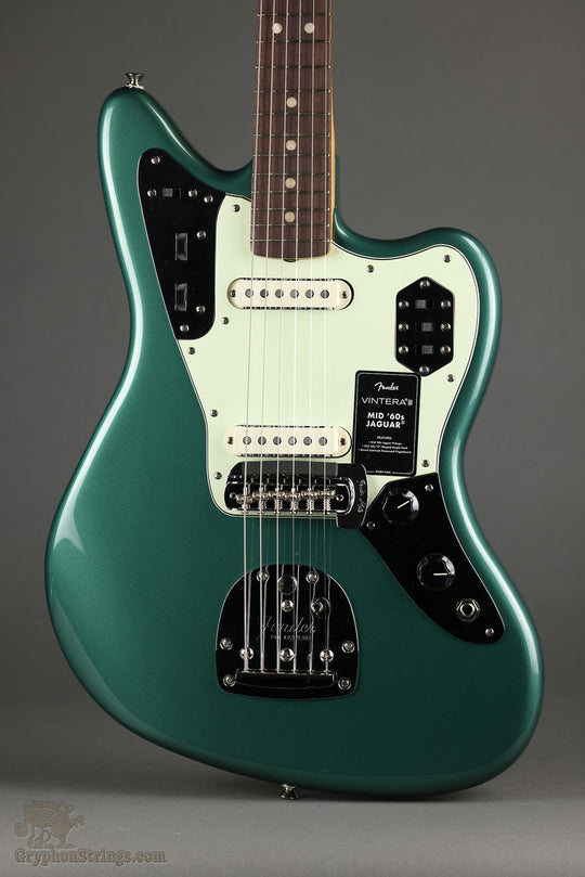 Fender Vintera® III Mid '60s Jaguar®, Rosewood Fingerboard, Sherwood Green Metallic - New