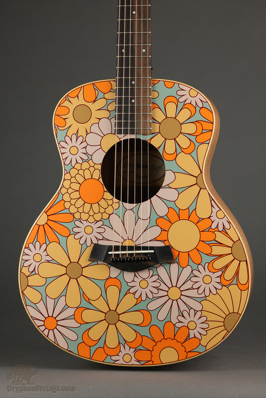 Taylor GS Mini-e Special Edition Floral Blue Acoustic Electric Guitar - New