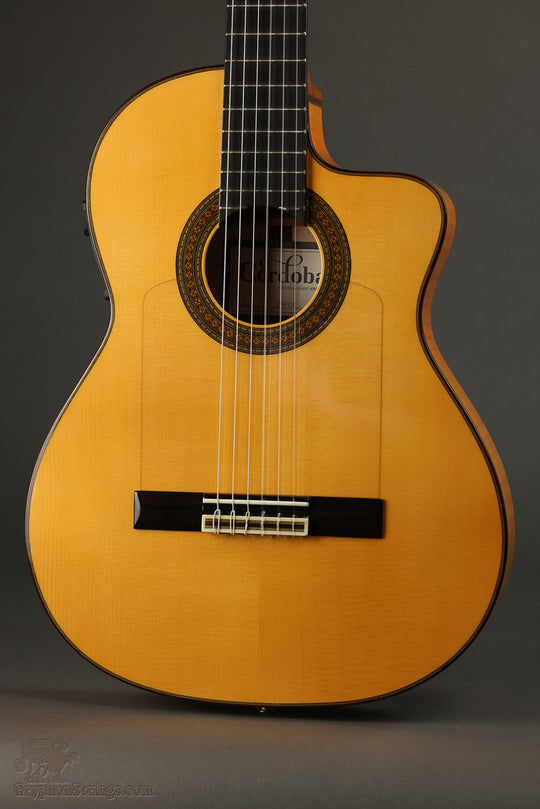 2014 Cordoba 55FCE Nylon String Acoustic Guitar Used