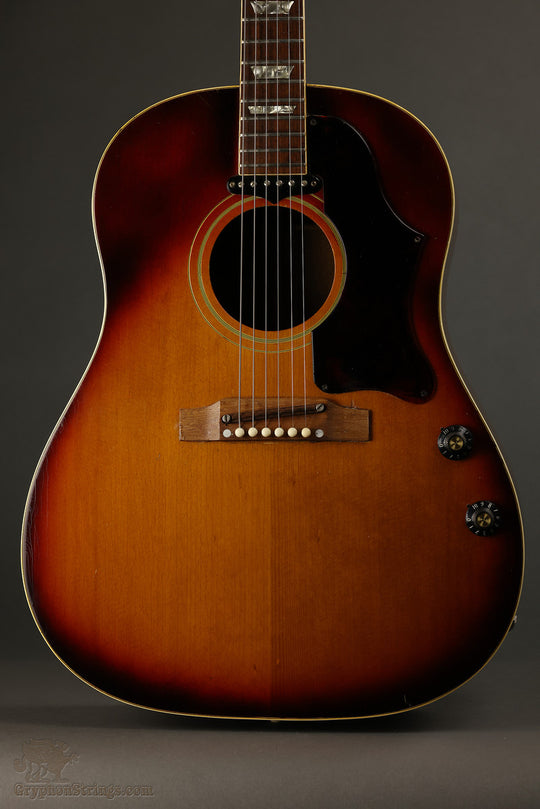 1968 Gibson J-160E Acoustic Electric Guitar Used