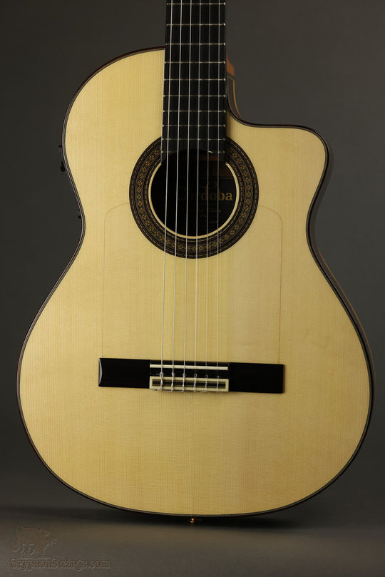 2015 Cordoba LE 55FCE Negra Nylon String Acoustic Guitar Used