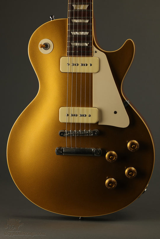 2010 Gibson 1956 Les Paul Gold Top Reissue Solid Body Electric Guitar Used