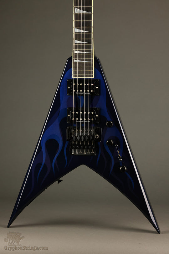 2000 Jackson King V KV2 Blue Ghost Flames Electric Guitar - Used