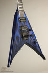 2000 Jackson King V KV2 Blue Ghost Flames Electric Guitar - Used