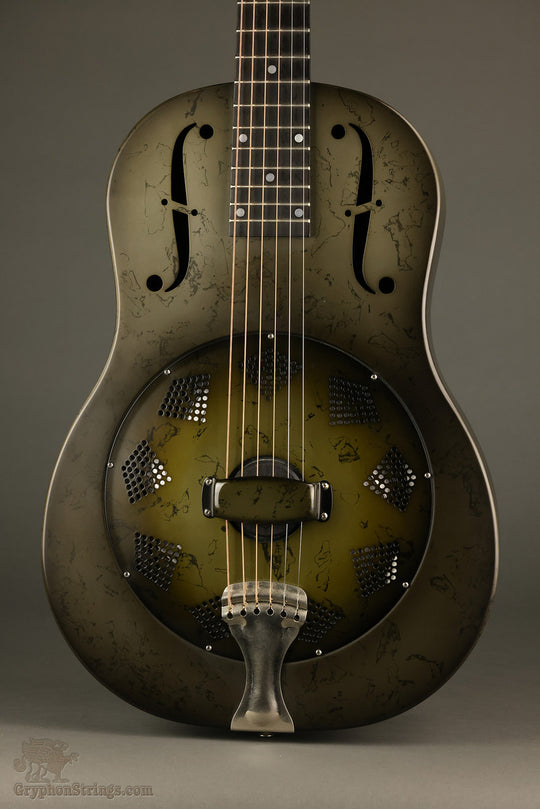 2016 National Reso-Phonic NRP B Black Rust Resonator Guitar
