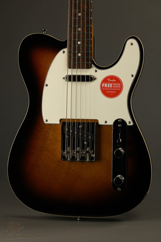 Squier Classic Vibe Baritone Custom Telecaster®, Laurel Fingerboard, Parchment Pickguard, 3-Color Sunburst - New