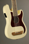 Fender Fullerton Precision Bass® Uke, Walnut Fingerboard, Tortoiseshell Pickguard, Olympic White - New