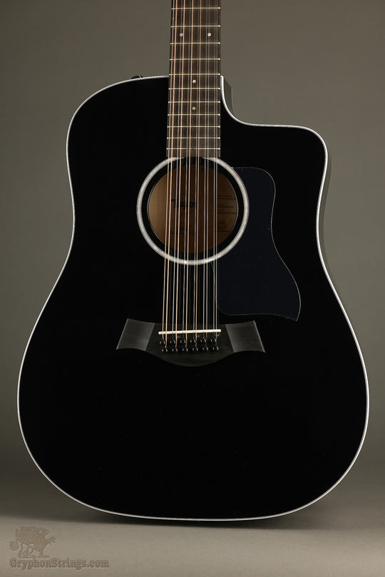 Taylor 250ce-BLK Plus 12-String Acoustic Guitar - New