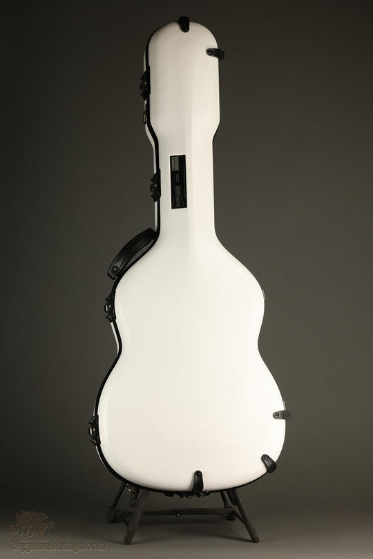 Calton Stratocaster Case, White with Green Interior - New