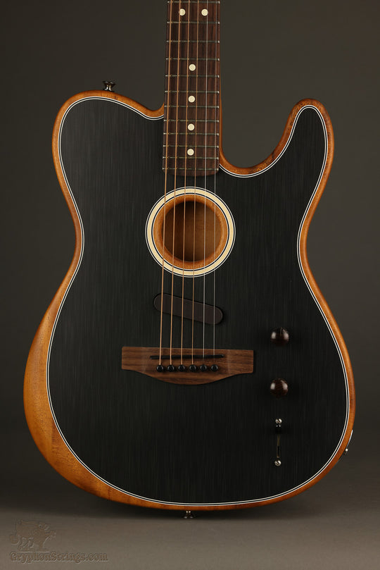 Fender Acoustasonic® Player Telecaster®, Rosewood Fingerboard, Brushed Black - New