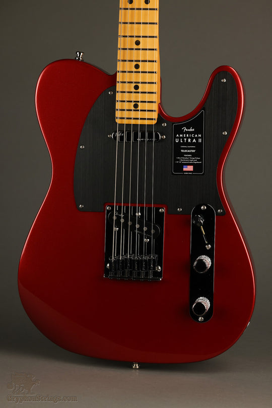 Fender American Ultra II Telecaster®, Maple Fingerboard, Sinister Red - New