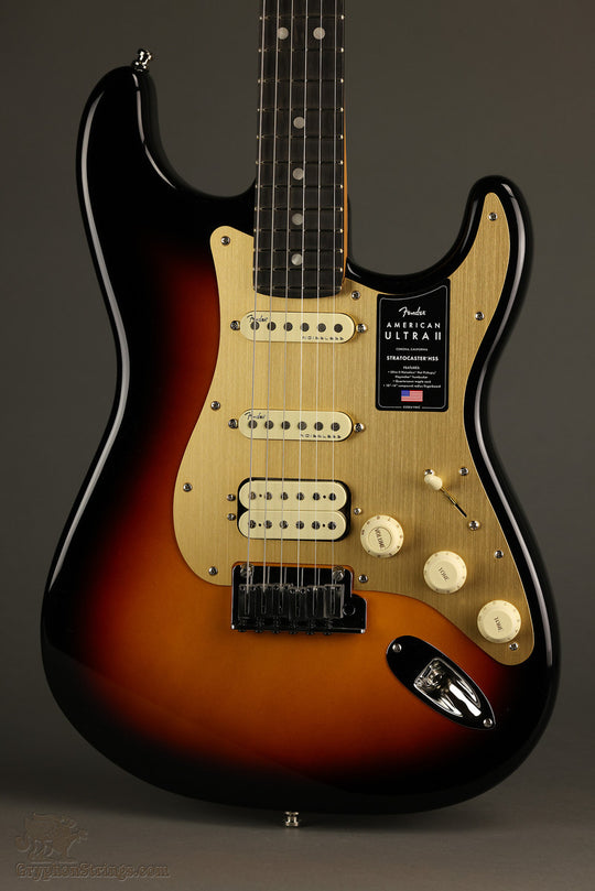 Fender American Ultra II Stratocaster® HSS, Ebony Fingerboard, Ultraburst - New