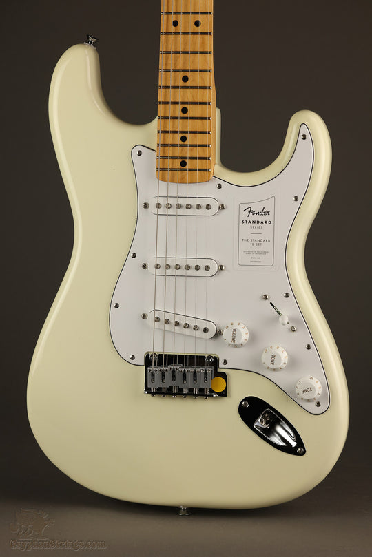 Fender Standard Stratocaster®, Maple Fingerboard, White Pickguard, Olympic White - New
