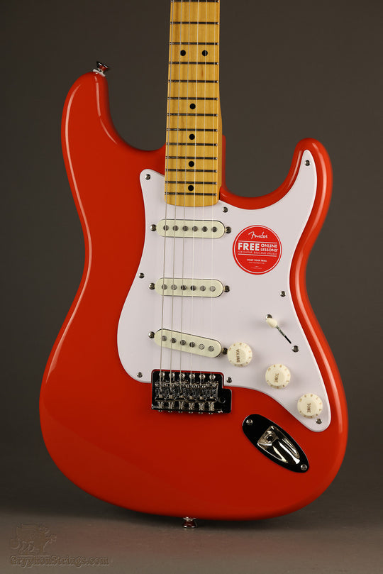 Squier Classic Vibe '50s Stratocaster®, Maple Fingerboard, Fiesta Red - New