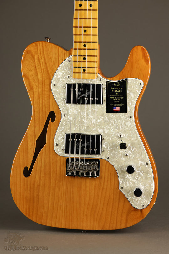Fender American Vintage II 1972 Telecaster® Thinline, Maple Fingerboard, Aged Natural - New