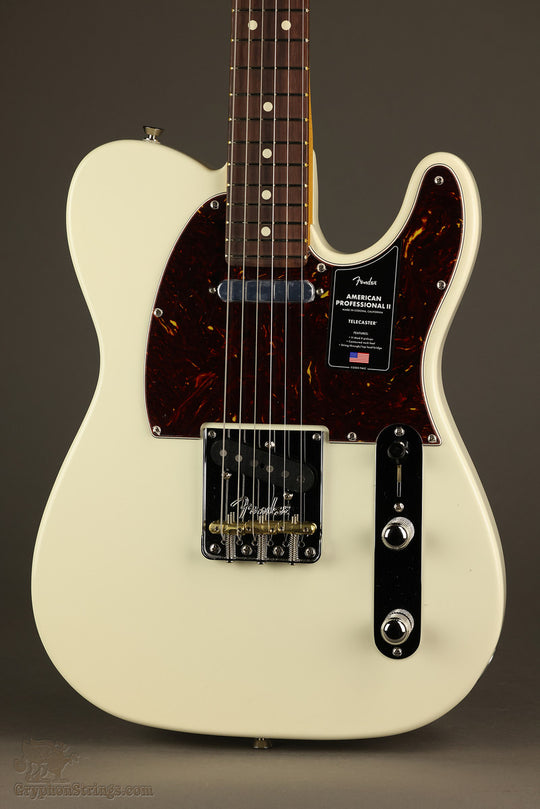 Fender American Professional II Telecaster®, Rosewood Fingerboard, Olympic White - New
