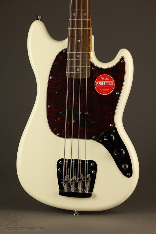 Squier Classic Vibe '60s Mustang® Bass, Laurel Fingerboard, Olympic White - New