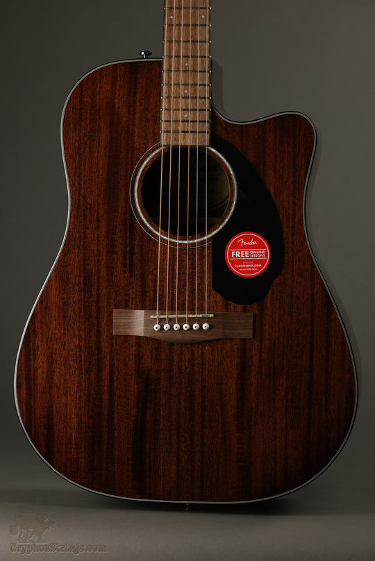 Fender CD-60SCE Dreadnought, Walnut Fingerboard, All-Mahogany - New
