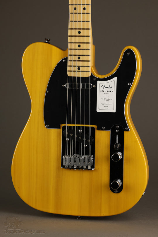 Fender Standard Telecaster®, Maple Fingerboard, Black Pickguard, Butterscotch Blonde - New