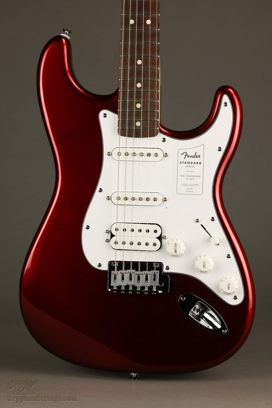 Fender Standard Stratocaster® HSS, Laurel Fingerboard, White Pickguard, Candy Cola - New