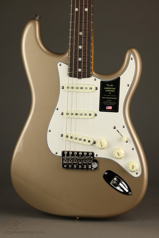 Fender American Vintage II 1965 Stratocaster®, Round-Lam Rosewood Fingerboard, Shoreline Gold - New