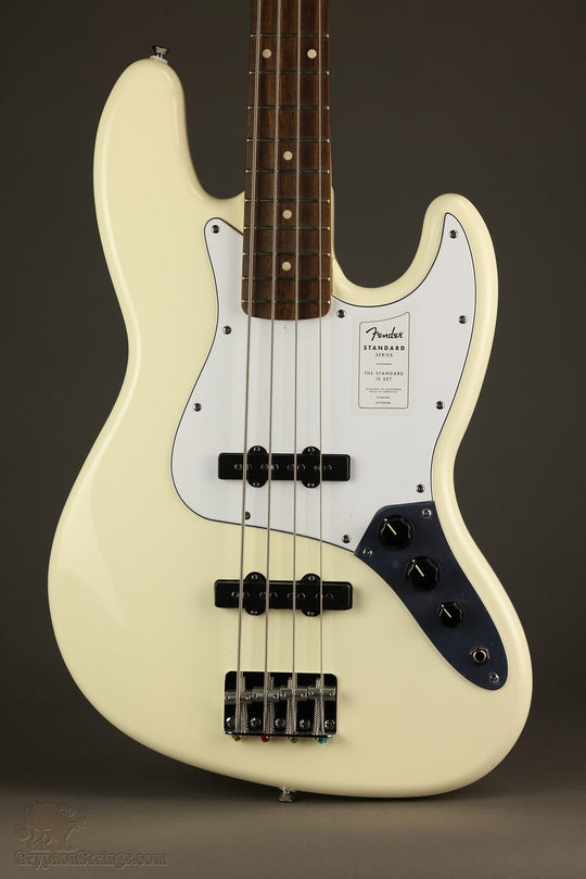 Fender Standard Jazz Bass®, Laurel Fingerboard, White Pickguard, Olympic White - New