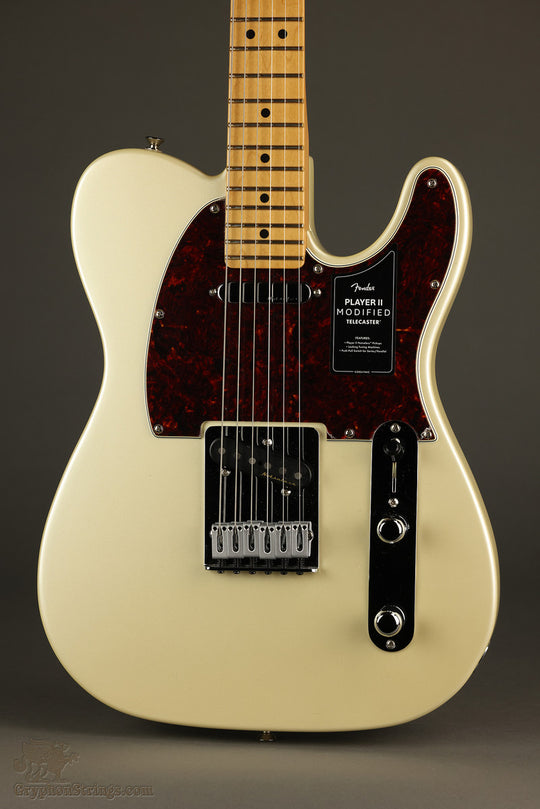 Fender Player II Modified Telecaster®, Maple Fingerboard, Olympic Pearl - New