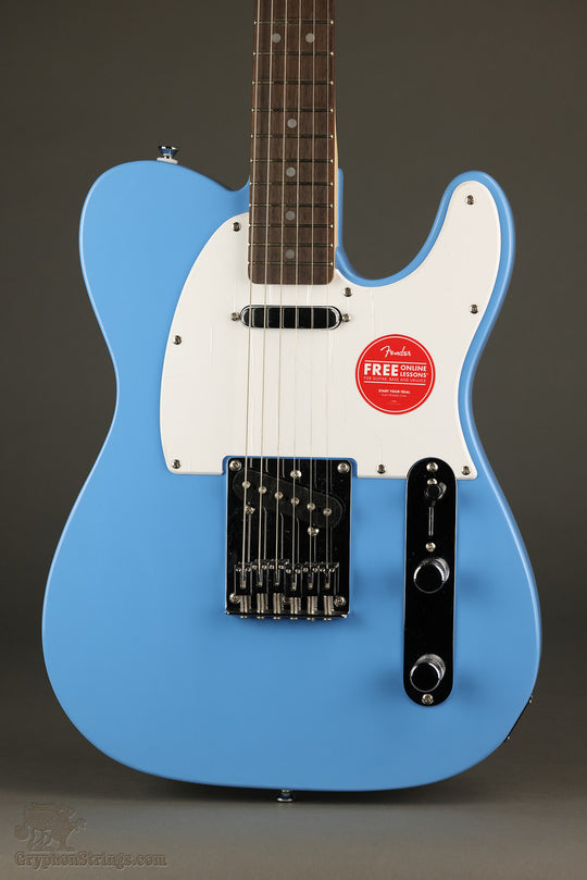 Squier Sonic® Telecaster®, Laurel Fingerboard, White Pickguard, California Blue - New