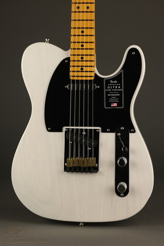 Fender American Ultra Luxe '50s Telecaster®, Maple Fingerboard, White Blonde - New