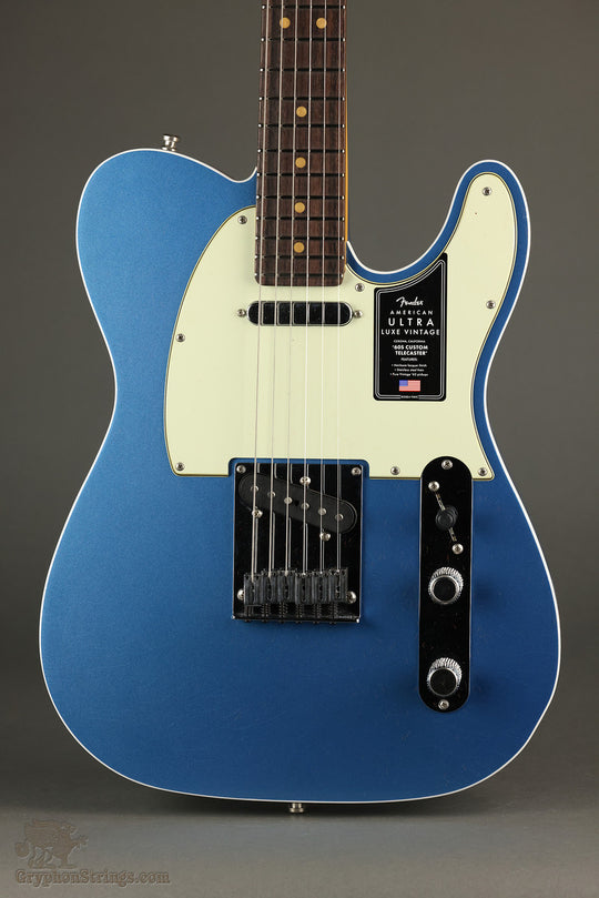 Fender American Ultra Luxe Vintage '60s Telecaster® Custom, Rosewood Fingerboard, Lake Placid Blue - New
