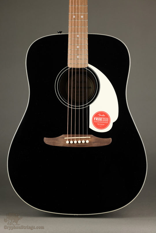 Fender California Standard Redondo™, Spruce Top, Ivory Pickguard, Black - New