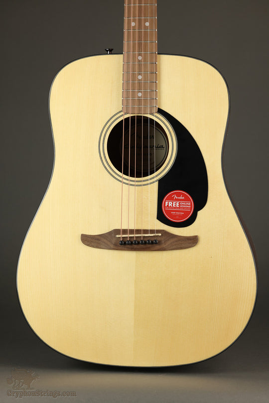 Fender California Standard Redondo™, Spruce Top, Black Pickguard, Natural - New