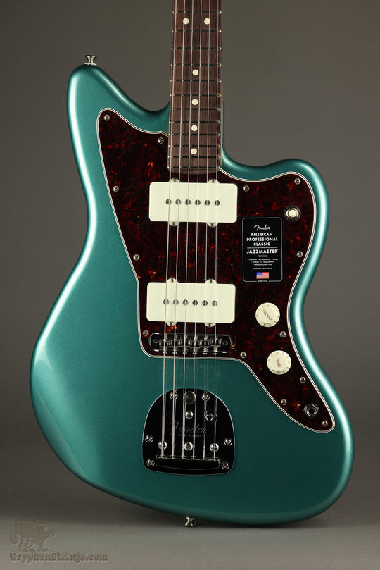 Fender American Professional Classic Jazzmaster®, Rosewood Fingerboard, Faded Sherwood Green Metallic - New
