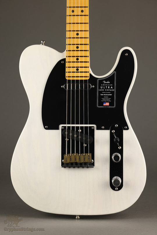 Fender American Ultra Luxe '50s Telecaster®, Maple Fingerboard, White Blonde - New