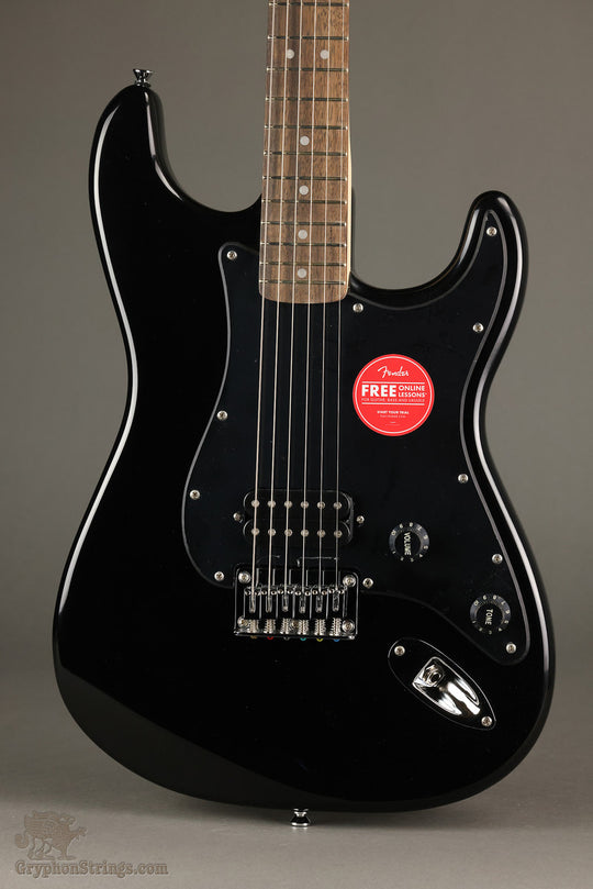 Squier Sonic® Stratocaster® HT H, Laurel Fingerboard, Black Pickguard, Black - New