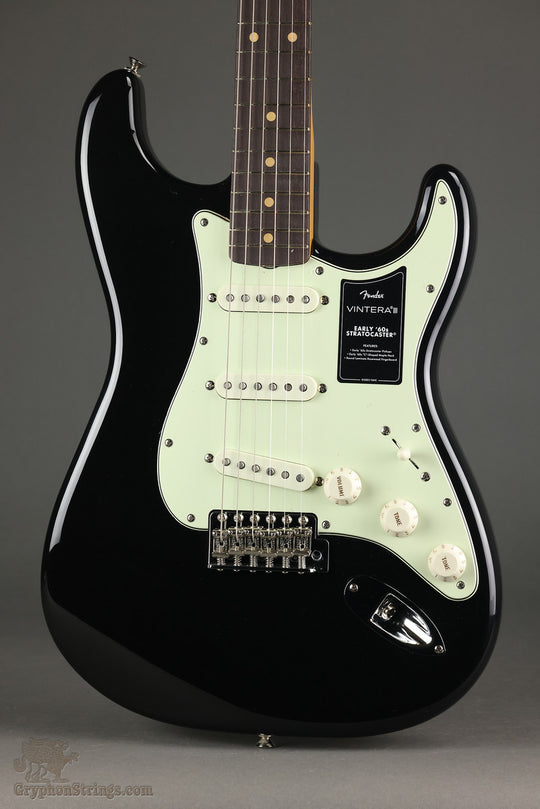 Fender Vintera® III Early '60s Stratocaster®, Rosewood Fingerboard, Black - New