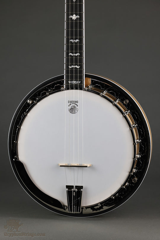 Deering White Lotus 5-String Resonator Banjo - New